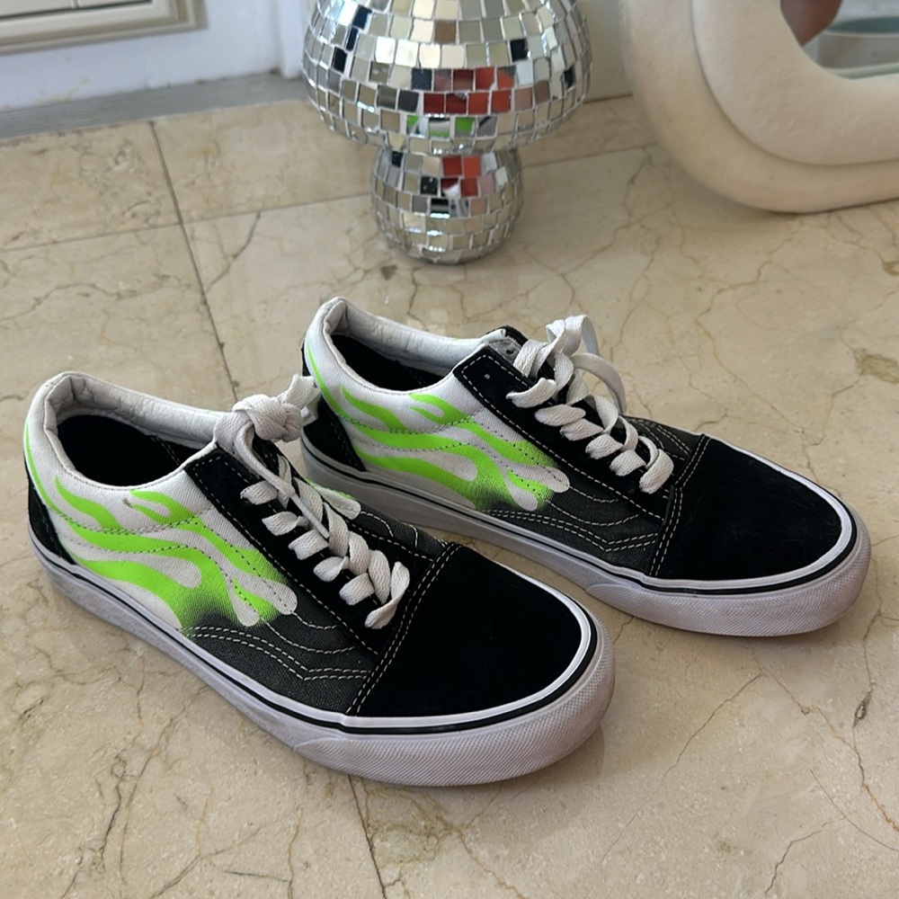 VANS Old Skool FLAME black/true white